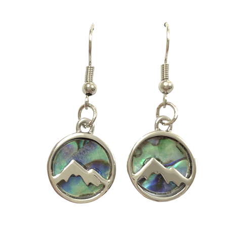 Boucles d'oreilles abalone Montagne