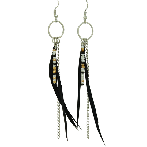 Boucles d'oreilles à plumes