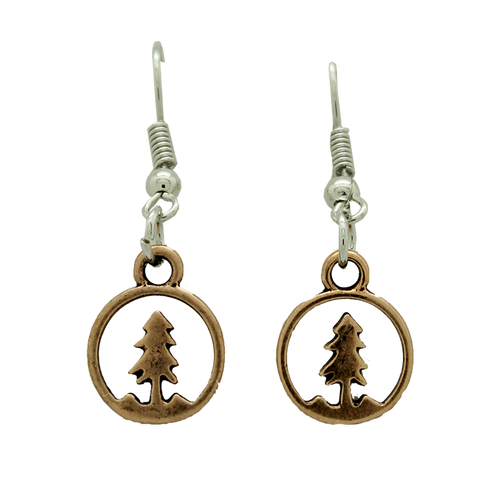 Boucles d'oreilles arbre