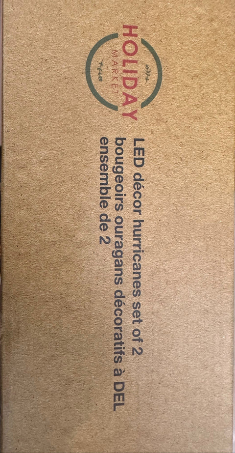 Lanterne décorative en verre givré avec motif de baies rouges