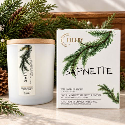 Bougie parfumée "Sapinette" - Fleury