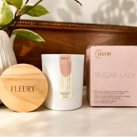 Bougie parfumée "Sugar Lady" - Fleury