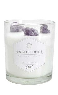 Bougie parfumée Équilibre avec pierres naturelles