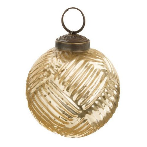 Ornement de boule de Noël or