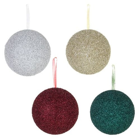 Boule de Noël scintillante suspendue