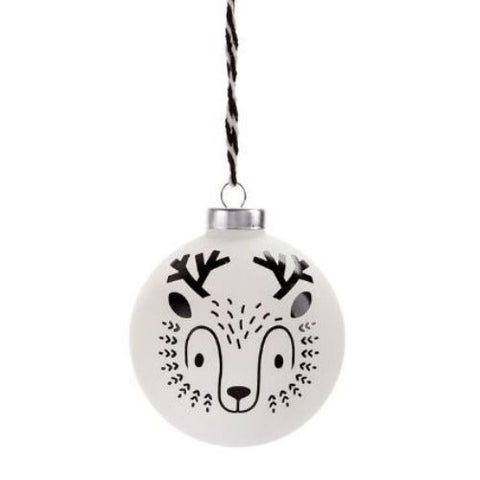 Boule de Noël à motif de cerf