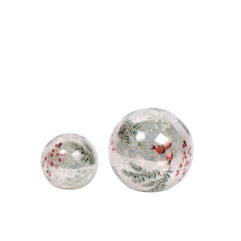 Ensemble Boules lumineuses en verre