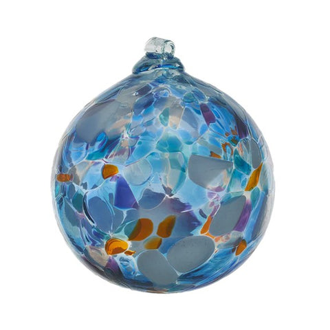 Boule en verre soufflée "Mer agitée"