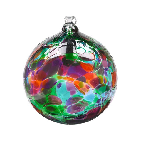 Boule en verre soufflée "Jardin multi"