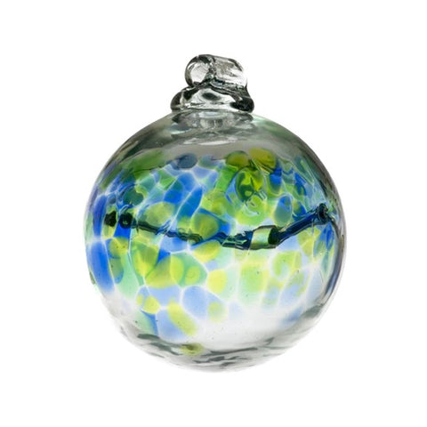 Boule en verre soufflée Anniversaire "Août"