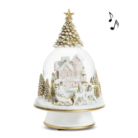 Boule à neige musicale sur pied