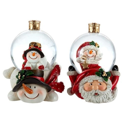 Boule d'eau avec personnage de Noël