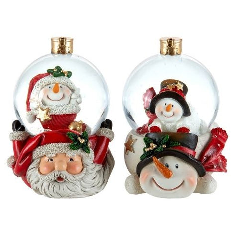Boule d'eau avec personnage de Noël