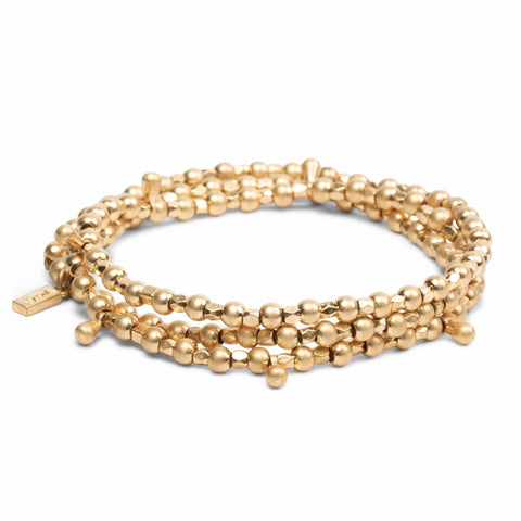 Bracelet 3-en-1 doré – Collier, bracelet ou bracelet de cheville