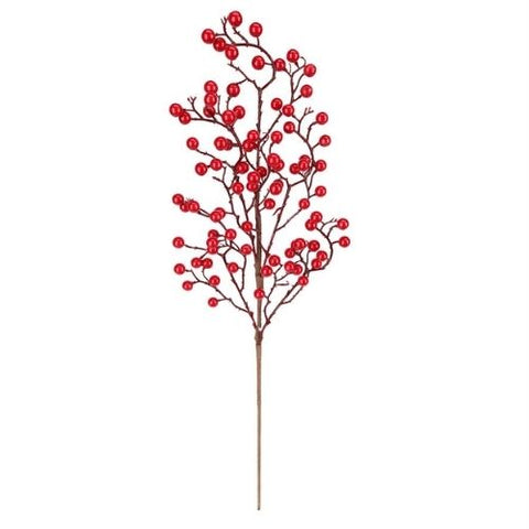 Tige décorative de baies rouges