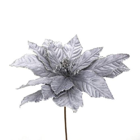 Pic de poinsettia argent