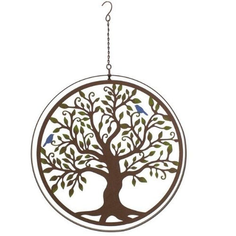 Arbre suspendu en métal finition rouille