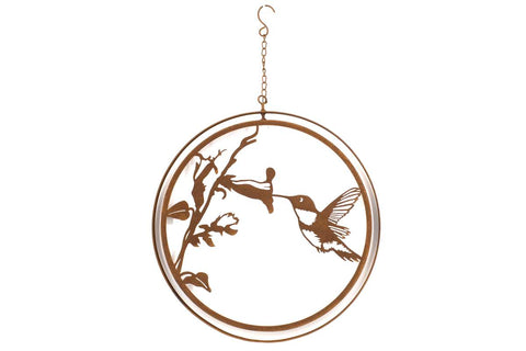 Décoration de colibri suspendu en métal