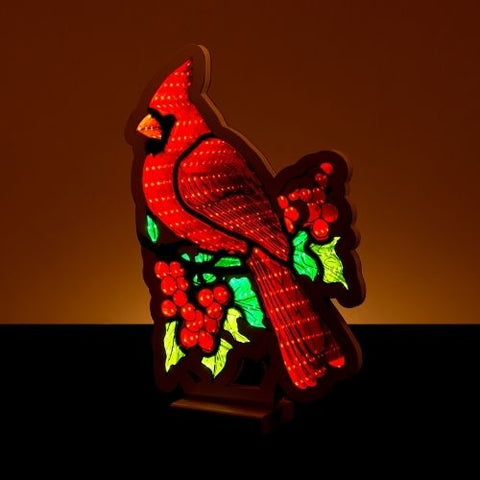 Décoration de cardinal illuminé