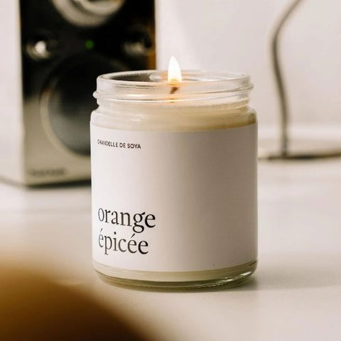MARÉE CHANDELLE Chandelle de soya "Orange épicée"