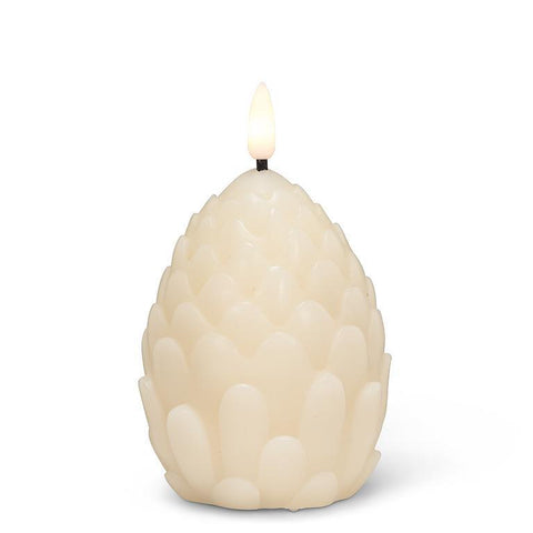 Chandelle en forme de cocotte ivoire