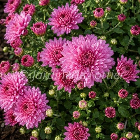 Chrysanthème "Ice Pink Igloo"