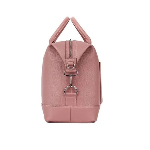 Petit sac de voyage en cuir vegan Mae rose - Lambert