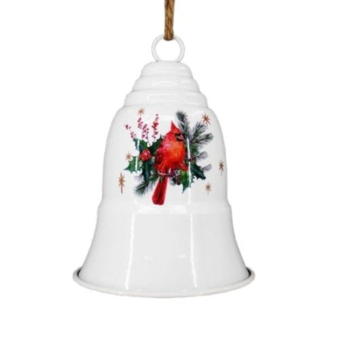 Cloche décorative blanche lustrée