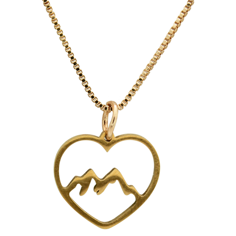 Collier Montagne en coeur
