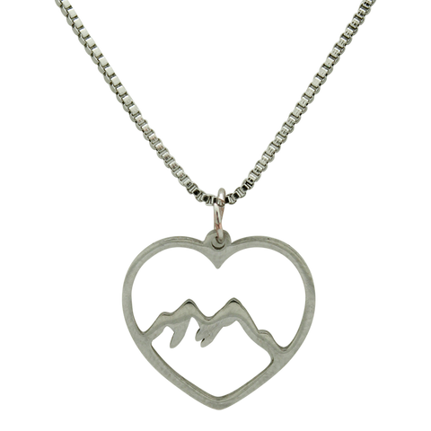 Collier Montagne en coeur