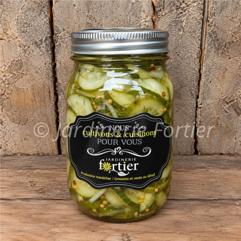 Concombres marinés