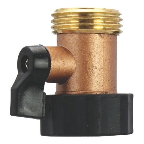 Connecteur à dispositif d'arrêt en laiton