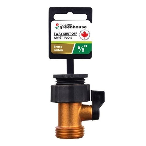 Connecteur à dispositif d'arrêt en laiton