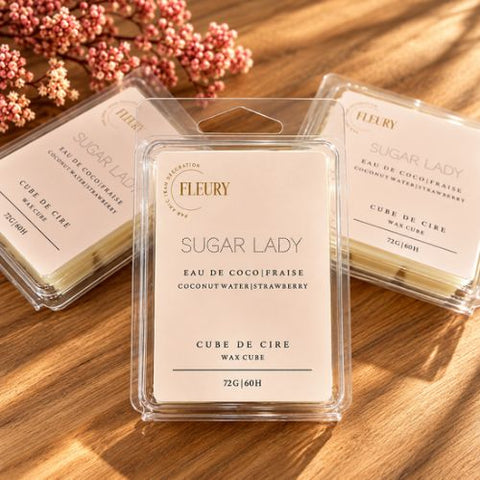 Cubes de cire parfumée "Sugar Lady" - Fleury