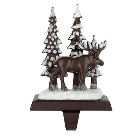 Support à bas de Noël en métal - Orignal