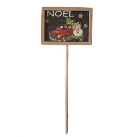 Pancarte NOËL sur tige