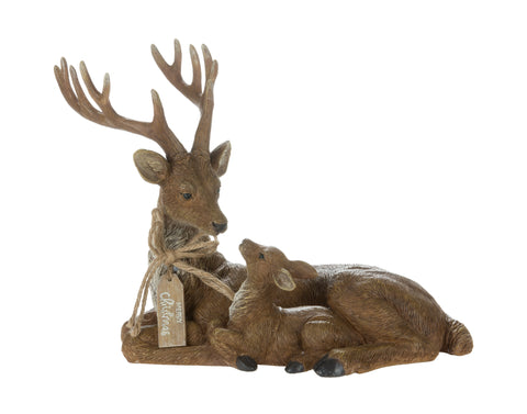 Décoration de cerfs couchés
