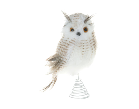 Hibou décoratif pour cime de sapin