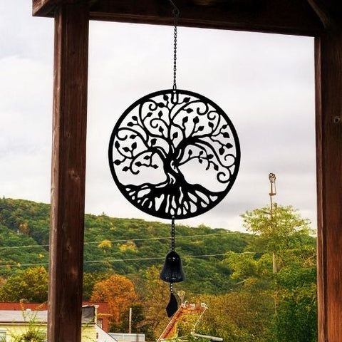 Arbre de vie – Cloche suspendue en métal