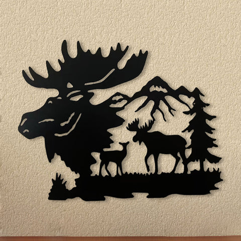Art mural en métal - Élan