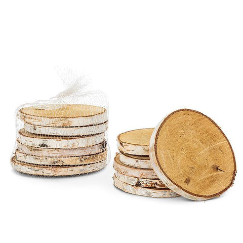 Sous-verres en bouleau naturel