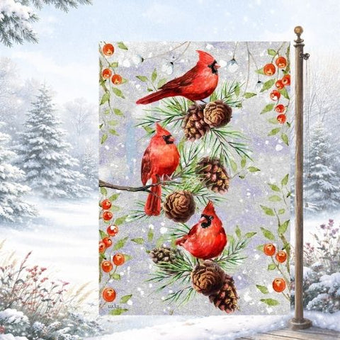 Drapeau décoratif "Oiseaux et cocottes"