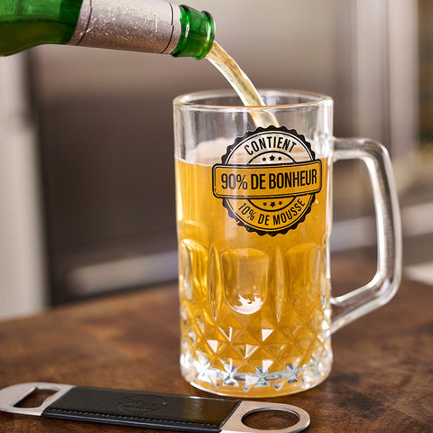 Duo Verre à bière et ouvre-bouteille – Collection Chantal Lacroix