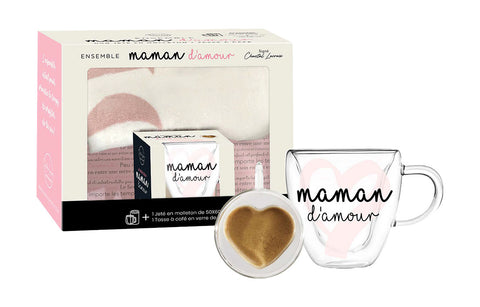 Duo Jeté et Tasse Maman - Collection Chantal Lacroix