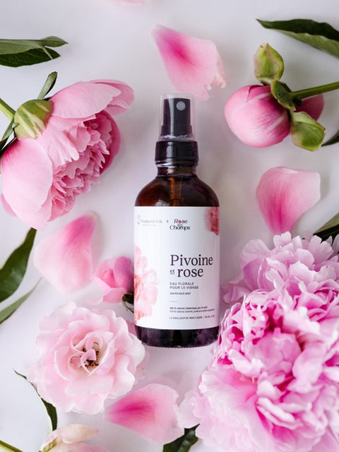 Eau florale "Pivoine et rose pour le visage" - Pivoinerie de Lili