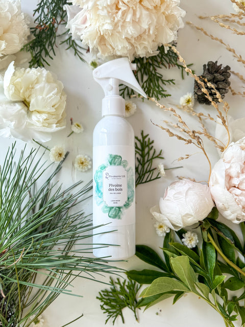 Eau de linge "Pivoine des bois" - Pivoinerie Lili