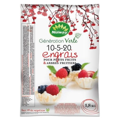 Engrais pour petits fruits 10-5-20