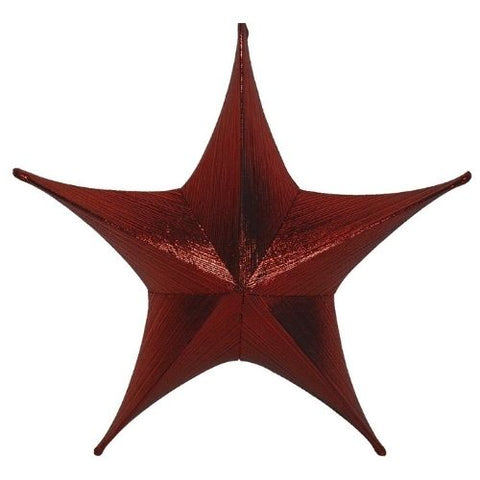 Étoile en tissu 3D Rouge