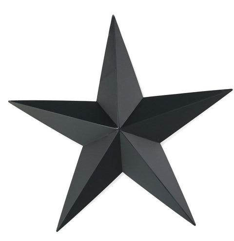 Étoile décorative en métal noir