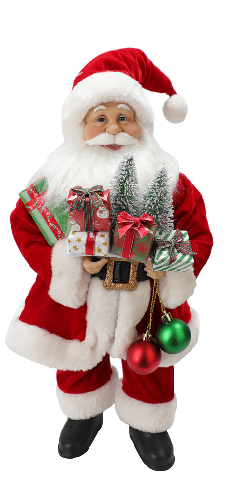 Figurine de Père Noël avec cadeaux